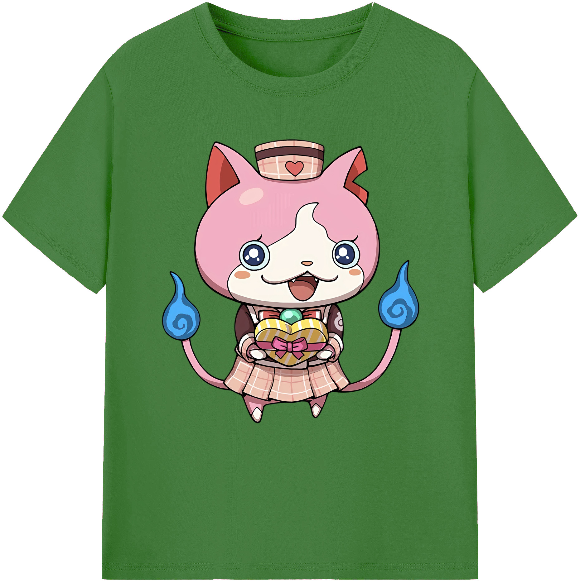 （画像用） 妖怪ウォッチ Yo-kai Watch レディースカジュアルプリントTシャツ（綿100％）
